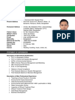 Curriculum Vitae: General Informations