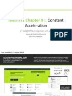 Mechyr1 Chapter 9::: Constant Acceleration