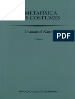 KANT, Immanuel - A Metafísica Dos Costumes, GULBENKIAN