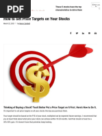 Price Target A Stock