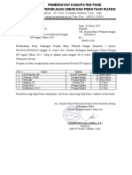 Surat Pengiriman Peserta Bimtek Kab. Pidie