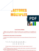 Sesión 4 - Uso de Factores Múltiples