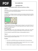 Yasir Mudakir Khan: Familiarization With The Oscilloscope and Proteus Software