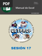 Sesión 17 - Microsoft Excel