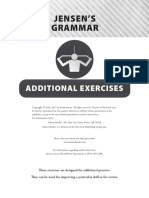 Jensens Grammar Additional Exercises