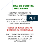 Esquema de Ouro Da Mega-Sena