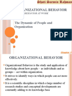 Organizational Behavior: The Dynamic of People and Organization