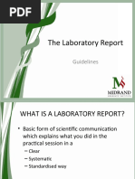 The Laboratory Report