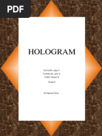 Hologram: PAYANG, Aljan V. Tanglao, Arby C. TABU, Gleniel G. Group #