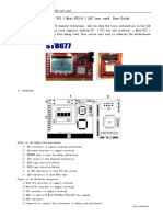 ST8677 PCI+Mini PCI-E+Mini PCI+LPC Port PC Motherboard Diagnostic Post Debug Test Card User Guide