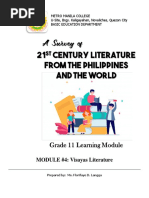 MODULE #4: Visayas Literature