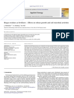 Biogas Residues As Fertilisers - Effects On Wheat Growth and Soil Microbial Activities