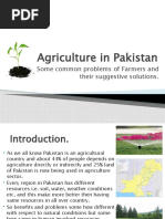 Agriculture in Pakistan: Some Common Problems of Farmers and Their Suggestive Solutions