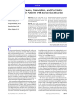 Childhood Trauma, Dissociation, and Psychiatric Comorbidity in Patients With Conversion Disorder