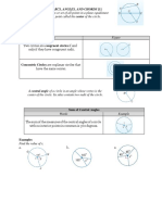 CIRCLES (Central Angles, Arcs and Chords)