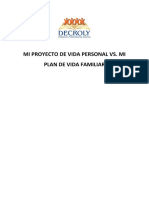 Proyecto de Vida Propio vs. Plan de Vida Familiar