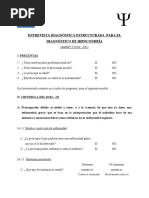 Entrevista Diagnóstica Estructurada para El Diagnóstico de Hipocondría