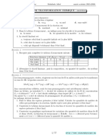 Exercices Suivi D'une Transformation