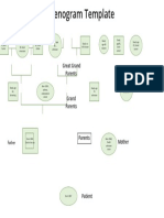 Family Genogram Template: Great Grand Parents