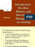 The Role, History, and Direction of Management Accounting