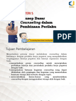 Materi 5 - Konsep Dasar Counseling Dalam Pembinaan Perilaku