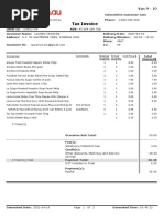 Tax Invoice: Colesonline Customer Care Phone