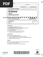 Science: Year 9 Achievement Test