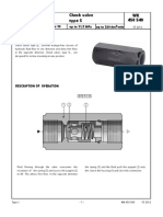 WK 450 540 Check Valve Type S: DM /min Up To 260 Up To 31,5 Mpa Ns 6 To 30