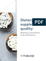 Dietary Supplement Quality Guide