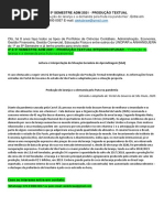 4º E 5º SEMESTRE ADM 2021 - PRODUÇÃO TEXTUAL INTERDISCIPLINAR - "Produção de Laranja e A Demanda Pela Fruta Na Pandemia"