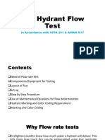 Fire Hydrant Flow Test - NFPA 291 & AWWA M17