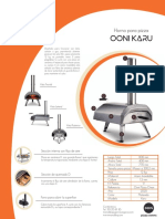 Ficha Técnica Horno para Pizza Ooni Karu