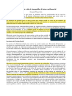 M. 1 Alvarez-Uria en Torno A La Crisis de Los Modelos de Intervención Social