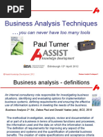 Business Analysis Techniques