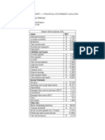 Assignment 1 - Financial Statement Analysis: Assets 2012