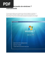 Quitar Contraseña de Windows 7 Manualmente