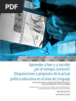 Aprender A Leer Y A Escribir en El Tiempo Correcto