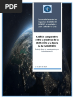 Análisis Comparativo Entre La Doctrina de La Creación y La Teoría de La Evolución Por Rafael Astwood