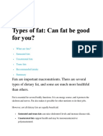 Types of Fat: Can Fat Be Good For You?