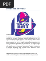 Promoción de Venta Taco Bell.