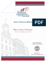 FY2020 Rhea County Annual Financial Report