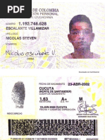 Nicolás Steven Escalante Villamizar