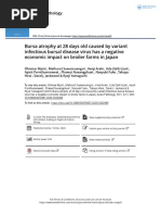 Bursa Atrophy at 28 Days Old Caused by Variant Infectious Bursal Disease Virus Has A Negative Economic Impact On Broiler Farms in Japan