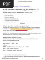 Cash Flow From Financing Activities - CFF Definition - Investopedia