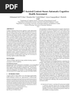 Autocognisys: Iot Assisted Context-Aware Automatic Cognitive Health Assessment