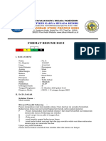 Format Resume Igd I: Stikes Karya Husada Kediri