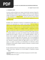 El Derecho A La Salud y El Principio de Seguridad Personal