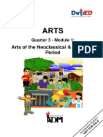 Arts of The Neoclassical & Romantic Period: Quarter 3 - Module 1