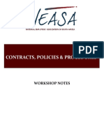 NEASA Contracts Policies and Procedures Workshop May 2021