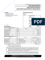 2SA1208/2SC2910: High-Voltage Switching Audio 80W Output Predriver Applications